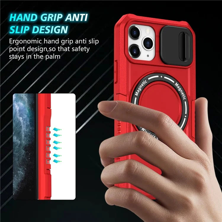 For iPhone 11 Pro Case Compatible with MagSafe PC+TPU Camera Protection Phone Cover