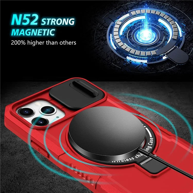 For iPhone 11 Pro Case Compatible with MagSafe PC+TPU Camera Protection Phone Cover