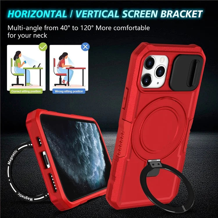 For iPhone 11 Pro Case Compatible with MagSafe PC+TPU Camera Protection Phone Cover