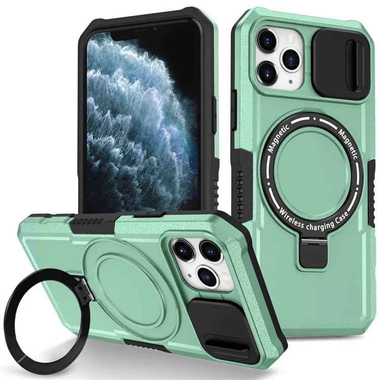 For iPhone 11 Pro Case Compatible with MagSafe PC+TPU Camera Protection Phone Cover