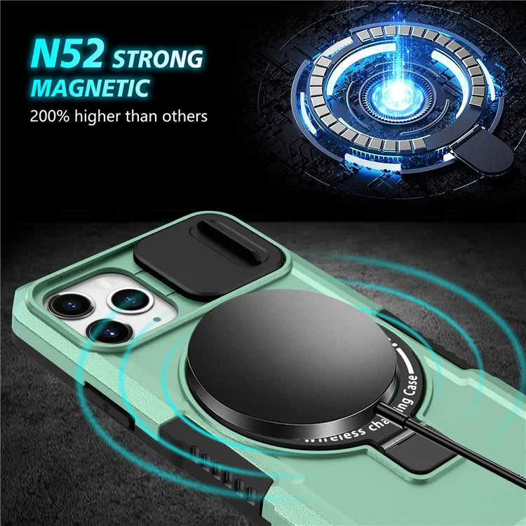 For iPhone 11 Pro Case Compatible with MagSafe PC+TPU Camera Protection Phone Cover