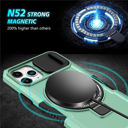 For iPhone 11 Pro Case Compatible with MagSafe PC+TPU Camera Protection Phone Cover