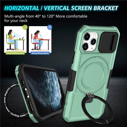 For iPhone 11 Pro Case Compatible with MagSafe PC+TPU Camera Protection Phone Cover