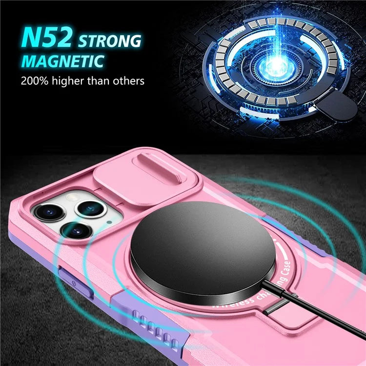 For iPhone 11 Pro Case Compatible with MagSafe PC+TPU Camera Protection Phone Cover