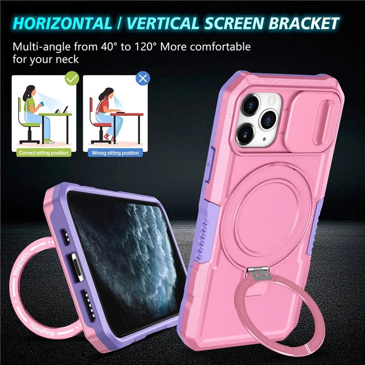 For iPhone 11 Pro Case Compatible with MagSafe PC+TPU Camera Protection Phone Cover