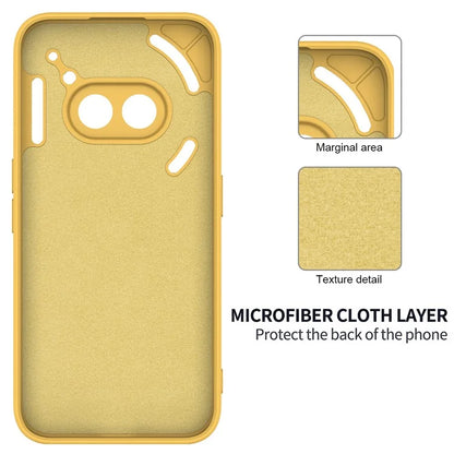 For Nothing Phone (2a) Case with Hand Strap Soft Lining Liquid Silicone Phone Cover
