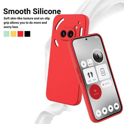 For Nothing Phone (2a) Case with Hand Strap Soft Lining Liquid Silicone Phone Cover