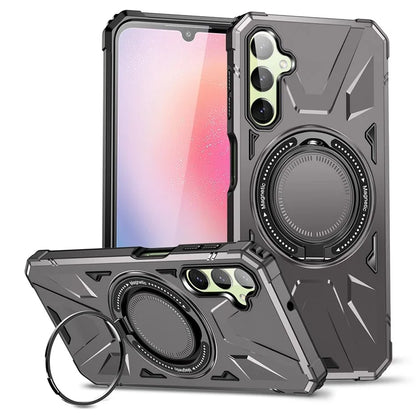 For Samsung Galaxy A05 4G Case TPU+PC Magnetic Phone Cover with Ring Kickstand