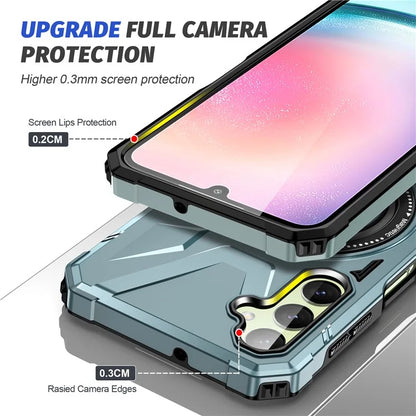 For Samsung Galaxy A05 4G Case TPU+PC Magnetic Phone Cover with Ring Kickstand