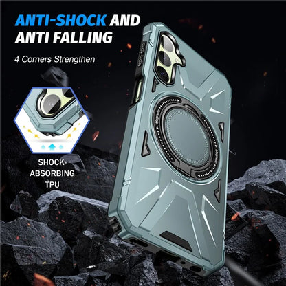 For Samsung Galaxy A05s 4G Case Compatible with MagSafe TPU+PC Kickstand Phone Cover