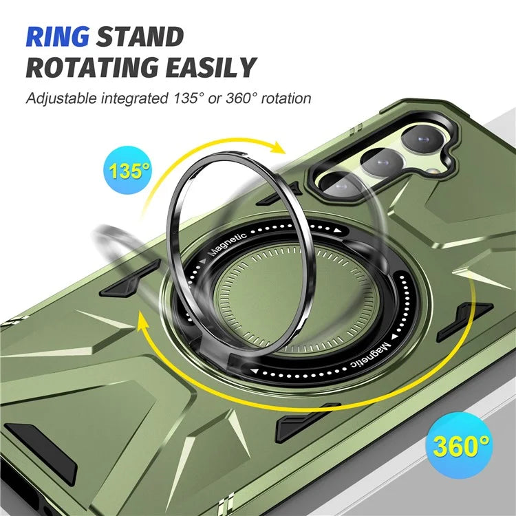 For Samsung Galaxy A05s 4G Case Compatible with MagSafe TPU+PC Kickstand Phone Cover
