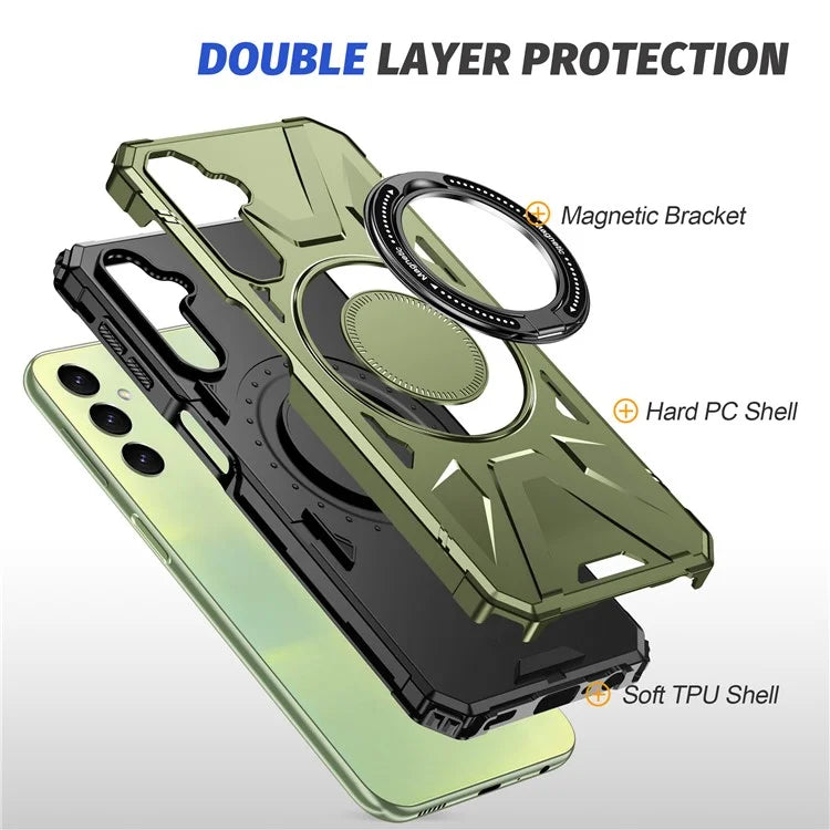 For Samsung Galaxy A05s 4G Case Compatible with MagSafe TPU+PC Kickstand Phone Cover