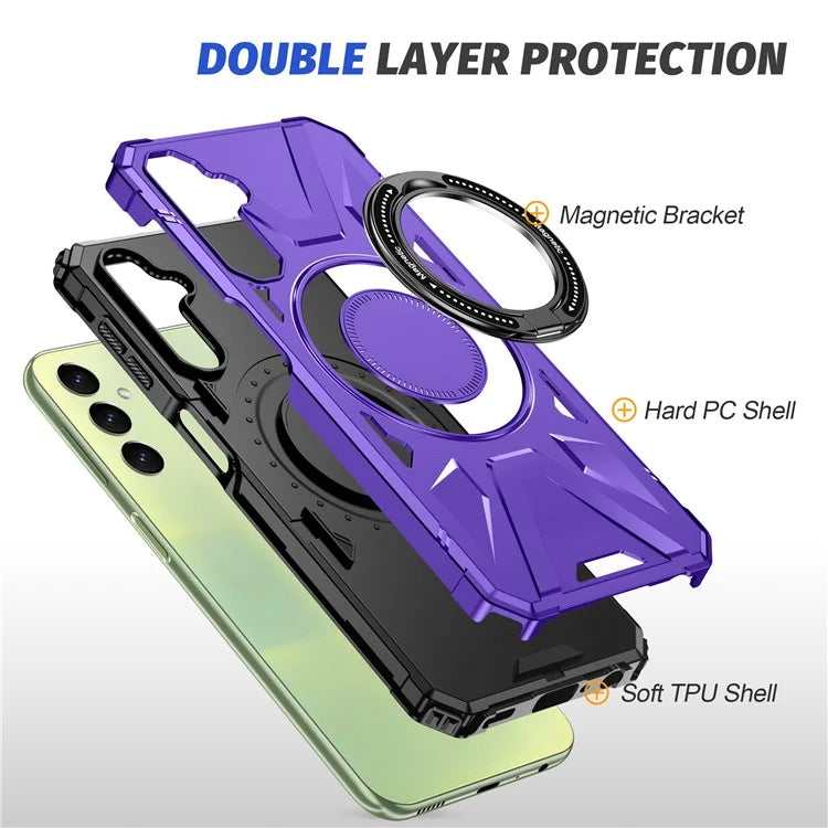 For Samsung Galaxy A05s 4G Case Compatible with MagSafe TPU+PC Kickstand Phone Cover