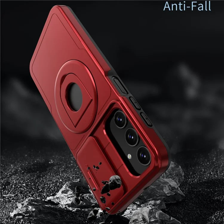 For Samsung Galaxy A25 5G (Global) (161.0 x 76.5 x 8.3mm) Case Kickstand TPU+PC Magnetic Phone Cover