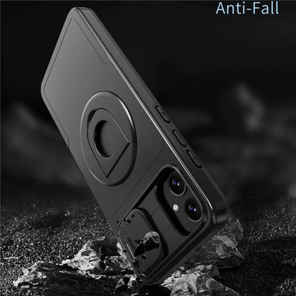 For Samsung Galaxy A05 4G Case Camera Protection Kickstand Dual Layer Hybrid TPU+PC Phone Cover