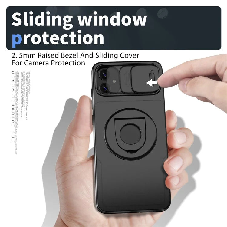 For Samsung Galaxy A05 4G Case Camera Protection Kickstand Dual Layer Hybrid TPU+PC Phone Cover