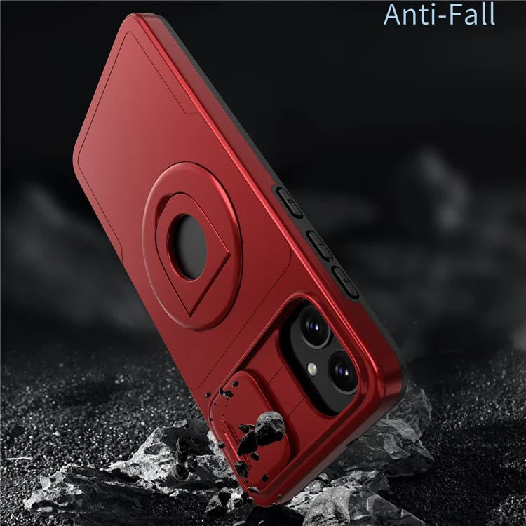 For Samsung Galaxy A05 4G Case Camera Protection Kickstand Dual Layer Hybrid TPU+PC Phone Cover