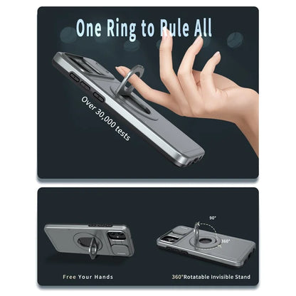 For Samsung Galaxy A05 4G Case Camera Protection Kickstand Dual Layer Hybrid TPU+PC Phone Cover