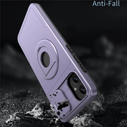 For Samsung Galaxy A05 4G Case Camera Protection Kickstand Dual Layer Hybrid TPU+PC Phone Cover