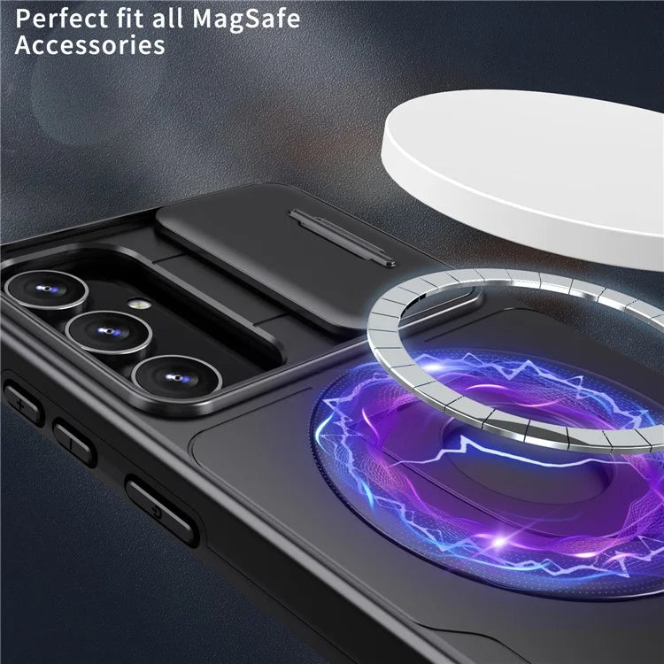 For Samsung Galaxy A14 4G / 5G Case Magnetic Kickstand TPU+PC Shockproof Protective Phone Cover