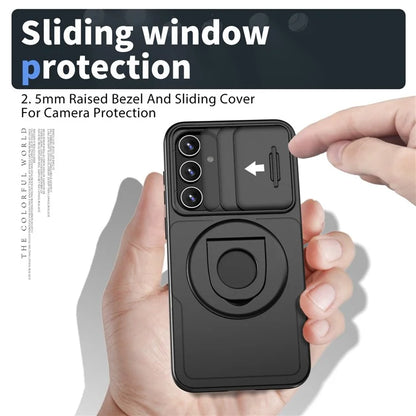 For Samsung Galaxy A14 4G / 5G Case Magnetic Kickstand TPU+PC Shockproof Protective Phone Cover