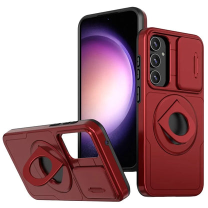 For Samsung Galaxy A14 4G / 5G Case Magnetic Kickstand TPU+PC Shockproof Protective Phone Cover