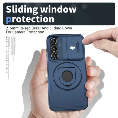 For Samsung Galaxy A14 4G / 5G Case Magnetic Kickstand TPU+PC Shockproof Protective Phone Cover