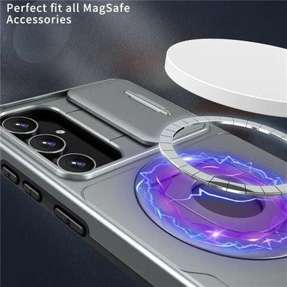 For Samsung Galaxy A14 4G / 5G Case Magnetic Kickstand TPU+PC Shockproof Protective Phone Cover