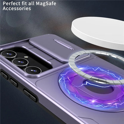 For Samsung Galaxy A14 4G / 5G Case Magnetic Kickstand TPU+PC Shockproof Protective Phone Cover