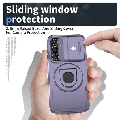 For Samsung Galaxy A14 4G / 5G Case Magnetic Kickstand TPU+PC Shockproof Protective Phone Cover