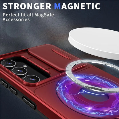 For Samsung Galaxy A13 4G / 5G Kickstand Case Slide Lens Lid TPU+PC Anti-Drop Phone Cover