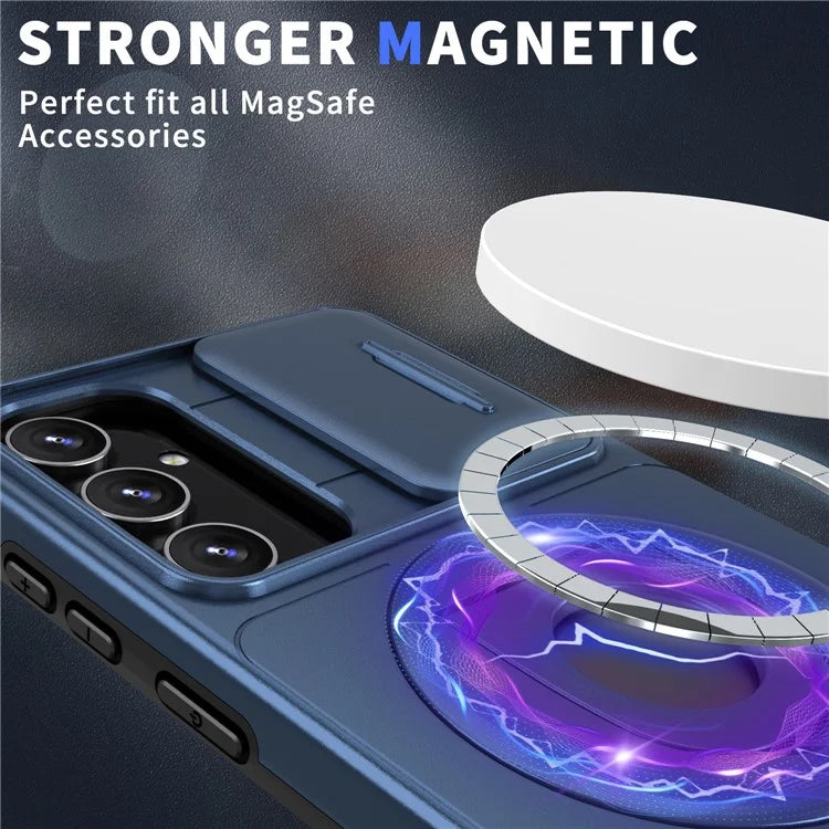 For Samsung Galaxy A13 4G / 5G Kickstand Case Slide Lens Lid TPU+PC Anti-Drop Phone Cover