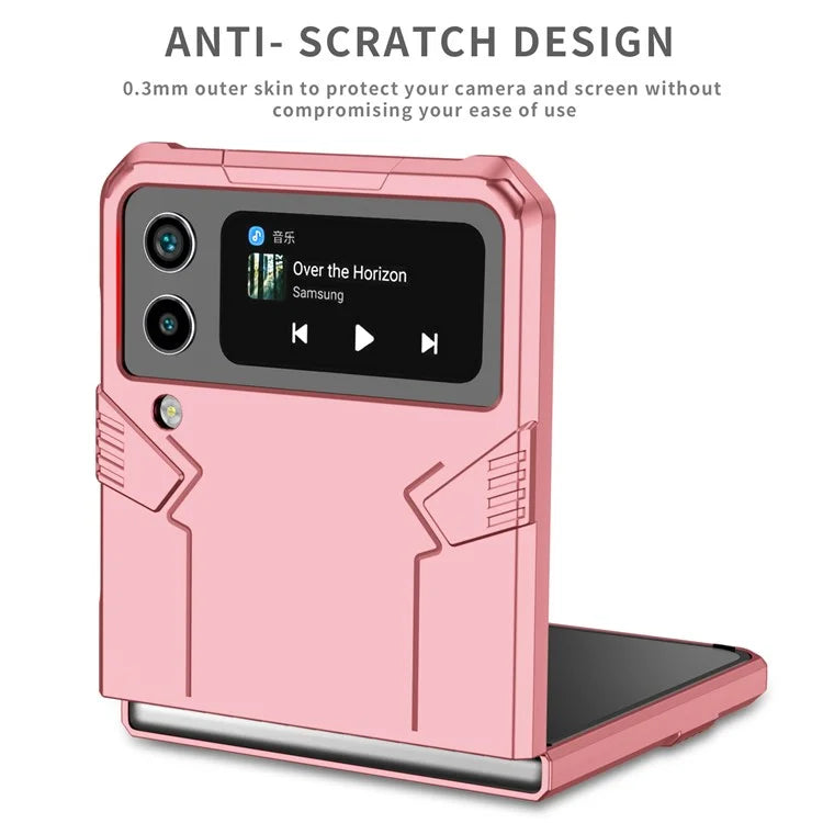 For Samsung Galaxy Z Flip4 5G Case Hard PC Ring Kickstand Phone Cover Support Magnetic Car Mount