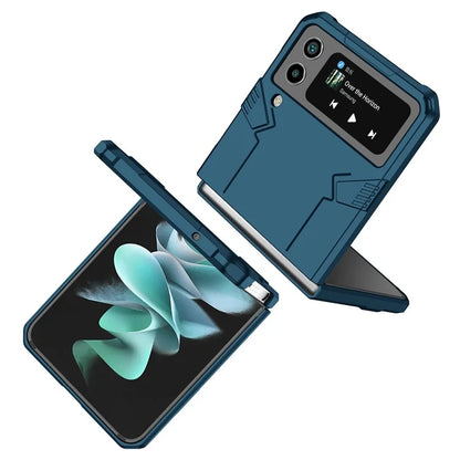 For Samsung Galaxy Z Flip4 5G Case Hard PC Ring Kickstand Phone Cover Support Magnetic Car Mount