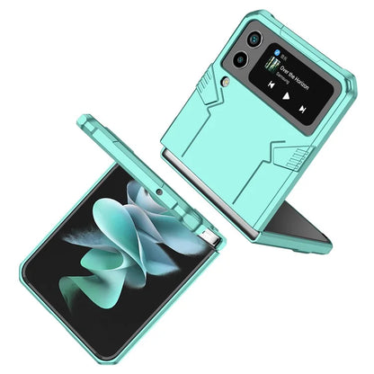 For Samsung Galaxy Z Flip4 5G Case Hard PC Ring Kickstand Phone Cover Support Magnetic Car Mount