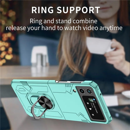 For Samsung Galaxy Z Flip4 5G Case Hard PC Ring Kickstand Phone Cover Support Magnetic Car Mount