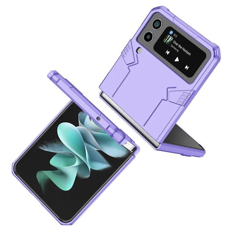 For Samsung Galaxy Z Flip4 5G Case Hard PC Ring Kickstand Phone Cover Support Magnetic Car Mount