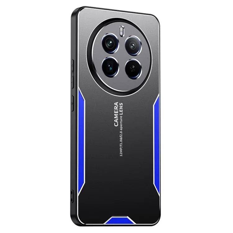For Realme 12 Pro 5G / 12 Pro+ 5G Slim Case Aluminum Alloy+TPU+PC Phone Back Cover