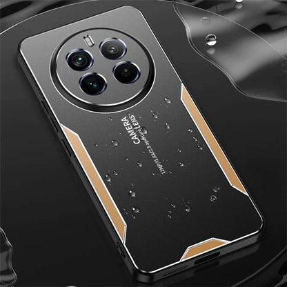 For Realme 12 Pro 5G / 12 Pro+ 5G Slim Case Aluminum Alloy+TPU+PC Phone Back Cover