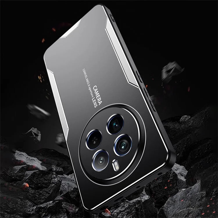 For Realme 12 Pro 5G / 12 Pro+ 5G Slim Case Aluminum Alloy+TPU+PC Phone Back Cover