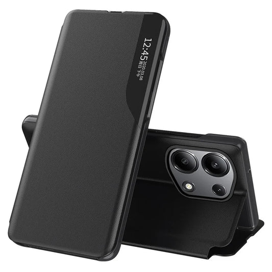 For Xiaomi Redmi Note 13 Pro 4G / Poco M6 Pro 4G Case PU Leather View Window Stand Phone Cover