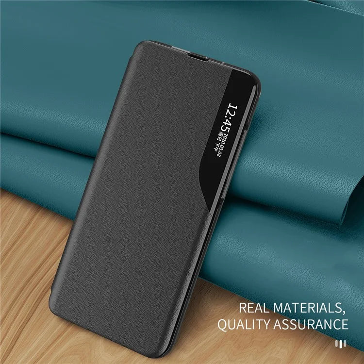 For Xiaomi Redmi Note 13 Pro 4G / Poco M6 Pro 4G Case PU Leather View Window Stand Phone Cover