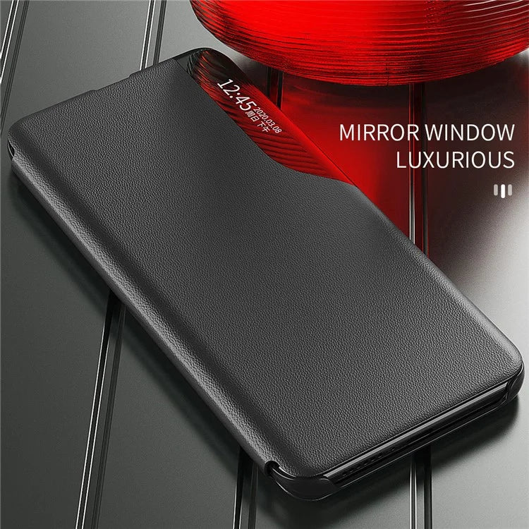 For Xiaomi Redmi Note 13 Pro 4G / Poco M6 Pro 4G Case PU Leather View Window Stand Phone Cover