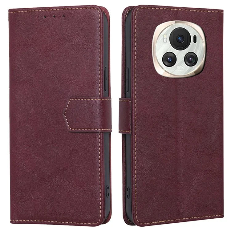 For Honor Magic6 Pro 5G Case RFID Blocking Card Slot Leather Wallet Phone Cover
