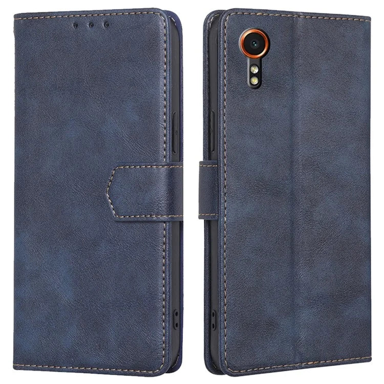 For Samsung Galaxy Xcover7 Card Slot Case PU Leather Wallet Phone Cover with RFID Blocking