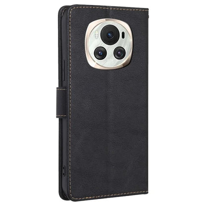 For Honor Magic6 5G Scratch-proof Case RFID Blocking PU Leather Wallet Phone Protector