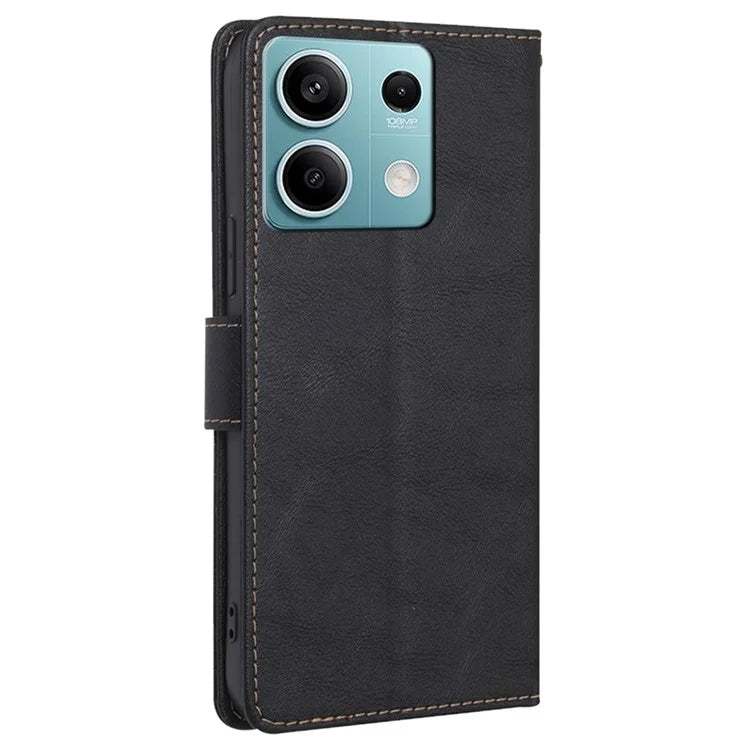 For Xiaomi Redmi Note 13 4G Magnetic Case RFID Blocking Wallet Cell Phone Protector