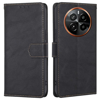 For Realme GT5 Pro 5G Cell Phone Cases Cowhide Texture RFID Blocking Wallet Cover