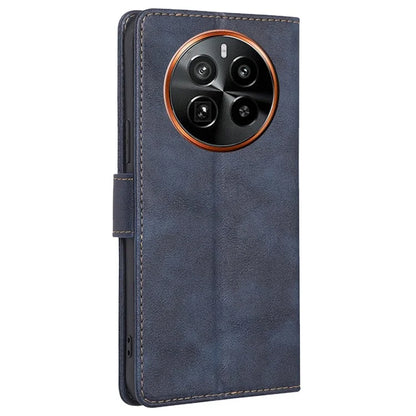 For Realme GT5 Pro 5G Cell Phone Cases Cowhide Texture RFID Blocking Wallet Cover