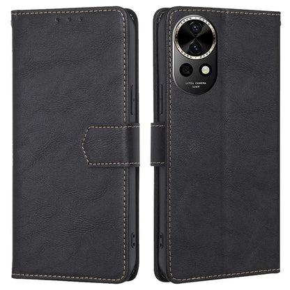 For Huawei nova 12 5G Case PU Leather RFID Blocking Card Slots Stand Phone Cover